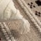 16" Handwoven Cotton Throw Pillow Cover with White on White Tufted Design and Tassel Corners
